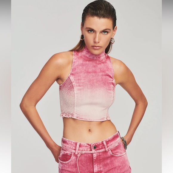 Retrofete Nova Top in Pink Sorbet - Picture 3 of 13